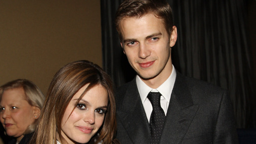 『ジャンパー』のN.Y.プレミアに出席したレイチェル・ビルソンとヘイデン・クリステンセン