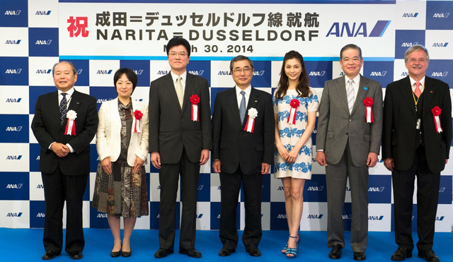 押切もえ／ANA＜成田－デュッセルドルフ＞線・初便セレモニー in 成田国際空港