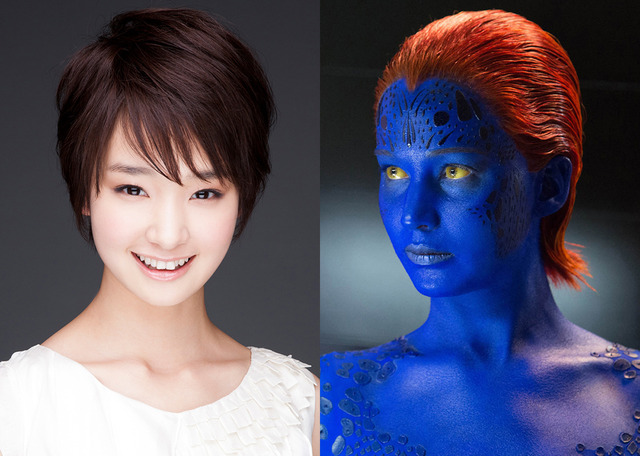 剛力彩芽＆ジェニファー・ローレンス（ミスティーク役）／『X-MEN：フューチャー＆パスト』 -(C)2014 Twentieth Century Fox.