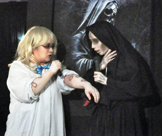 「ハリセンボン」近藤春菜＆箕輪はるか／『パラノーマル・アクティビティ／呪いの印』イベント