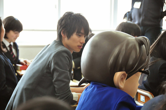 福士蒼汰＆江戸川コナン／『名探偵コナン 異次元の狙撃手』スペシャルレッスン in 品川エトワール女子高校