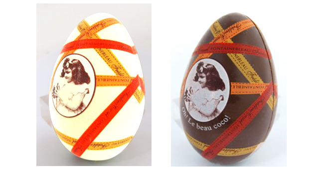 フレデリック・カッセル イースターエッグ「ココ」3,240円（税込）。ダークとホワイトはそれぞれ、銀座三越店、東急百貨店 本店にて販売される。