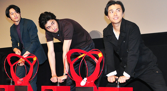 東出昌大＆勝地涼＆永山絢斗／『クローズ EXPLODE』初日舞台挨拶