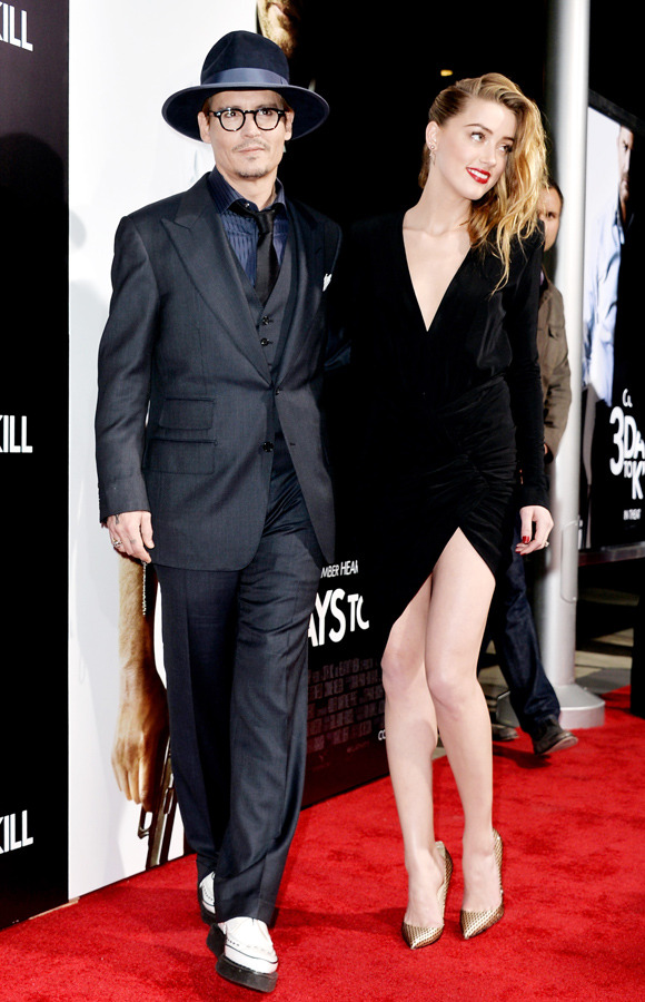 ジョニー・デップ＆アンバー・ハード-(C) Getty Images