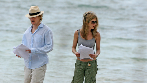 マイアミで『Marley & Me』を撮影中のオーウェン・ウィルソンとジェニファー・アニストン　-(C) Splash/AFLO