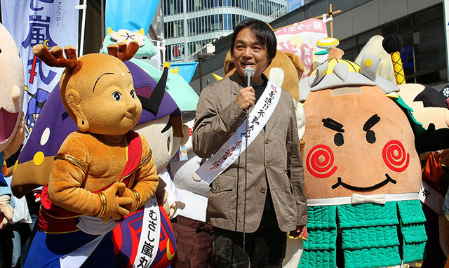 本木克英監督＆ご当地キャラクター／『超高速！参勤交代』PRイベント