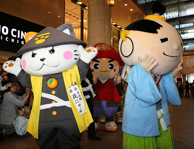 ご当地キャラクター（萩にゃん＆たけちゃま）／『超高速！参勤交代』PRイベント