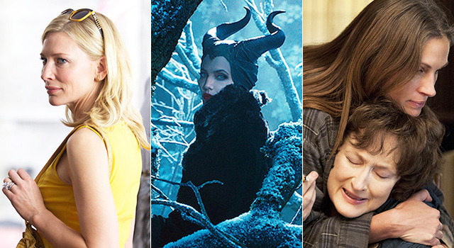 『ブルージャスミン』-(C) 2013 Gravier Productions, Inc.／『マレフィセント』／（C）2014 Disney Enterprises, Inc. All Rights Reserved.／『8月の家族たち』-(C) 2013 AUGUST OC FILMS, INC. All Rights Reserved.