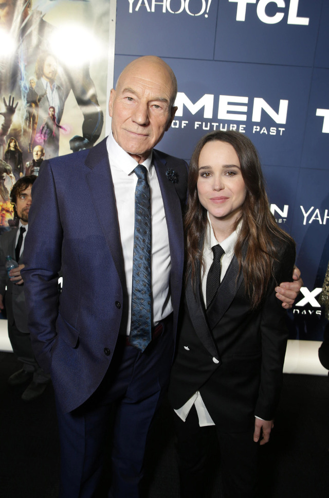 パトリック・スチュワート＆エレン・ペイジ／『X-MEN：フューチャー＆パスト』ニューヨーク・グローバル・プレミア