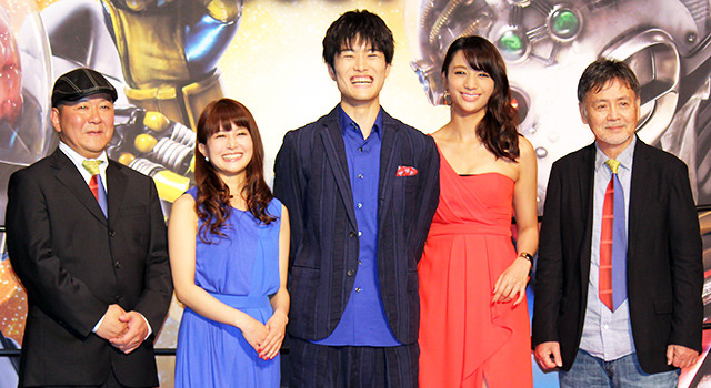 入江甚儀＆佐津川愛美＆高橋メアリージュン＆伴大介＆下山天（監督）／『キカイダー REBOOT』歓声披露イベント