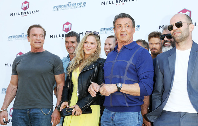 『エクスペンダブルズ3』キャストたち in 第67回カンヌ国際映画祭