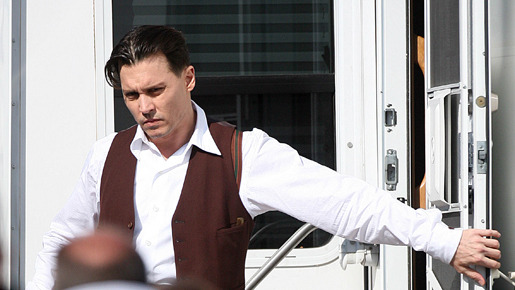 新作『Public Enemies』を撮影中のジョニー・デップ　-(C) Splash/AFLO