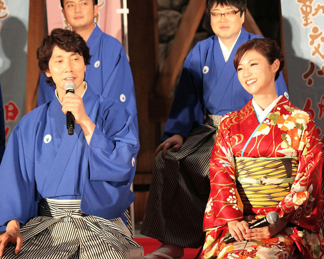 佐々木蔵之介＆深田恭子／『超高速！参勤交代』完成披露会見 in 江戸東京博物館