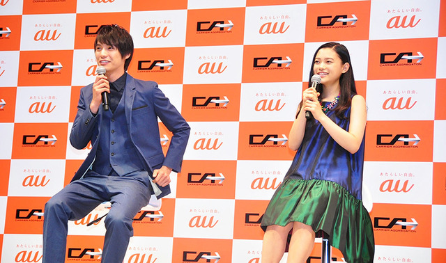 福士蒼汰＆杉咲花／「au」新CM発表会