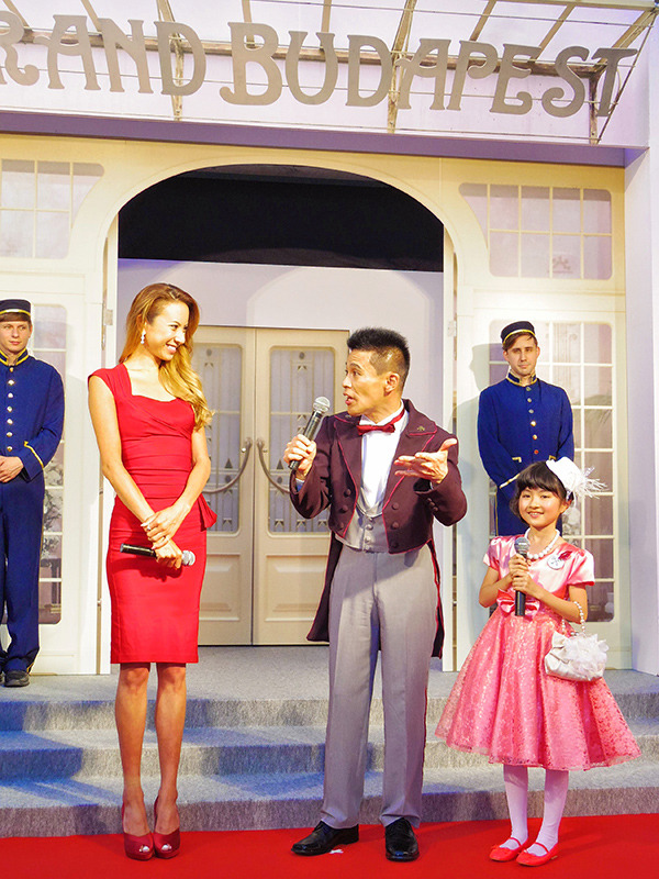 道端アンジェリカ＆柳沢慎吾＆小林星蘭／『グランド・ブダペスト・ホテル』特別試写会