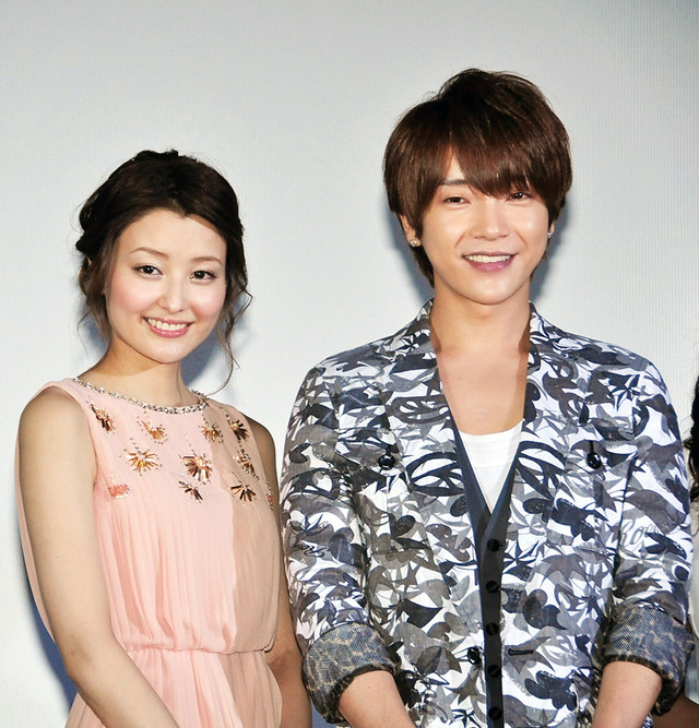 ユナク（超新星）＆原田夏希／『無花果の森』初日舞台挨拶