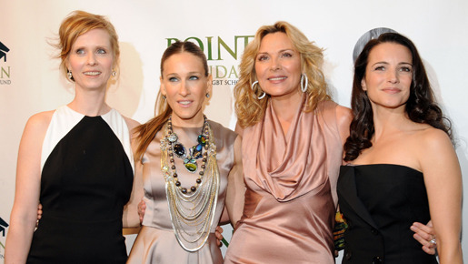 「Point Honors... The Arts」の授賞式に参加した（左から）シンシア・ニクソン、サラ・ジェシカ・パーカー、キム・キャトラル、クリスティン・デイヴィス　-(C) Getty Images/AFLO