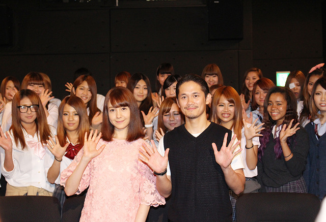 トリンドル玲奈＆宮城大樹／『呪怨 -終わりの始まり-』女子高生試写会