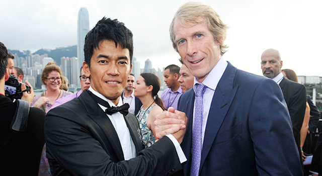 武井壮＆マイケル・ベイ監督／『トランスフォーマー／ロストエイジ』ワールドプレミア