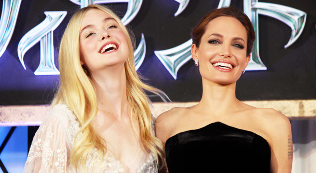 “黒”アンジェリーナ・ジョリー＆“白”のエル・ファニング／『マレフィセント』ジャパンプレミア