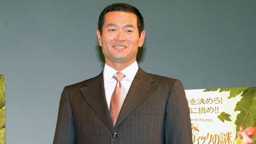 『スパイダーウィックの謎』試写会にゲストで登場した桑田真澄。