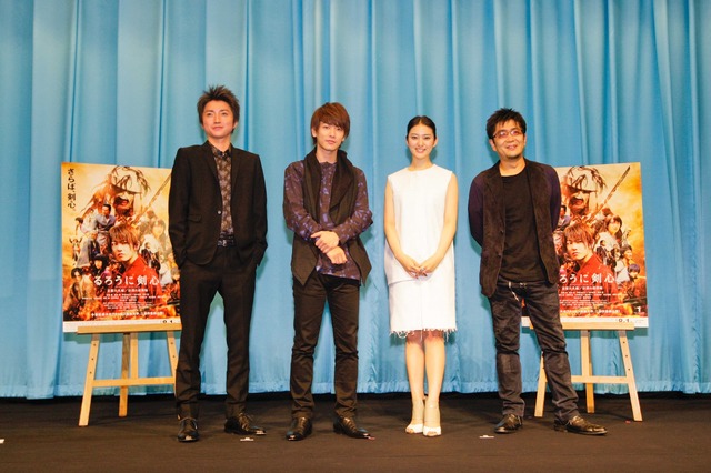 藤原竜也＆佐藤健＆武井咲＆大友啓史監督／『るろうに剣心』大阪舞台挨拶