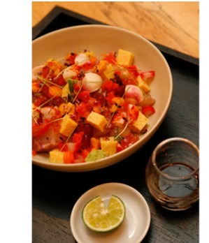 「above GRILL＆BAR（アバーヴ グリル＆バー）」　「旬の魚介と野菜のピクルスのおまぜ寿司」（2,200円）