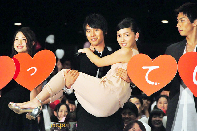 川口春奈＆福士蒼汰＆市川知宏＆足立梨花／『好きっていいなよ。』初日舞台挨拶