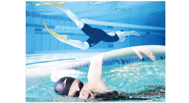 水泳初心者から参加できるスイミングプログラム。1回30分なので気軽にスタートできる。