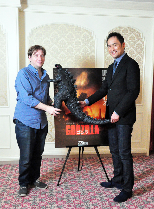渡辺謙×ギャレス・エドワーズ監督『GODZILLA ゴジラ』／Photo：Naoki Kurozu