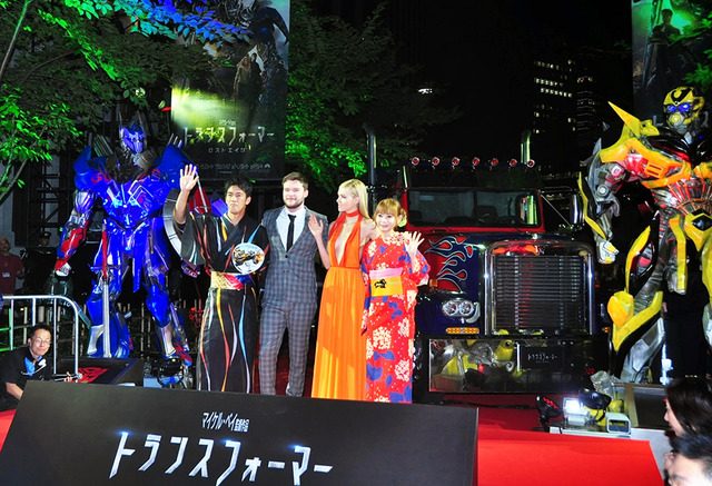中川翔子＆武井壮＆ニコラ・ペルツ＆ジャック・レイナー／『トランスフォーマー／ロストエイジ』ジャパンプレミア