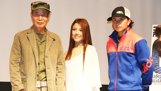 『神様のパズル』無重力会見にて　角川春樹、ASUKA、市原隼人