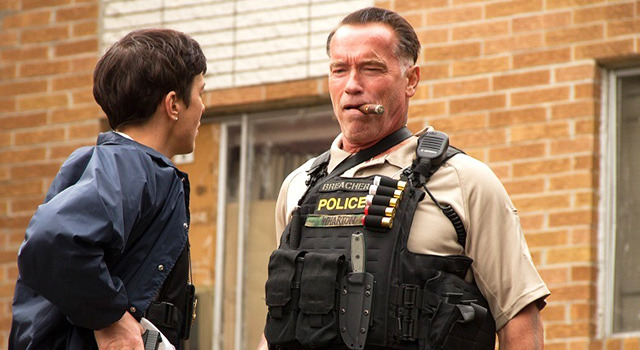 『サボタージュ』撮影風景（C）2013 DEA Productions, LLC  All Rights Reserved.