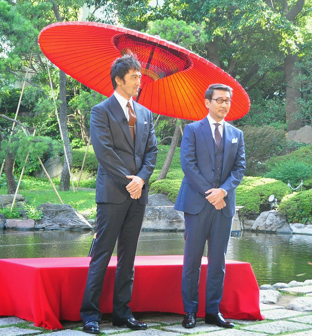 阿部寛＆中井貴一／『柘榴坂の仇討』完成報告会見