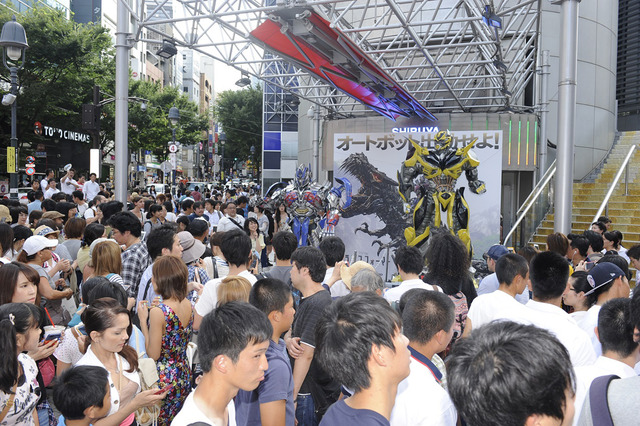 『トランスフォーマー』渋谷ジャックの様子