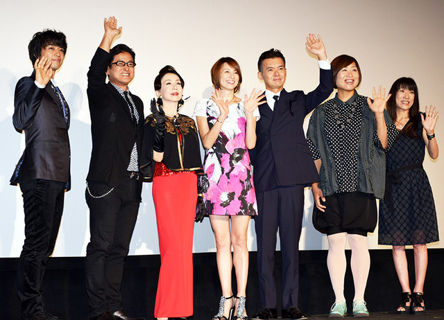 米倉涼子＆渡部篤郎＆斎藤工＆山崎静代（南海キャンディーズ）＆陣内孝則＆岩下志麻＆栗原美和子（プロデューサー）／「アウトバーン マル暴の女刑事・八神瑛子」完成披露試写会