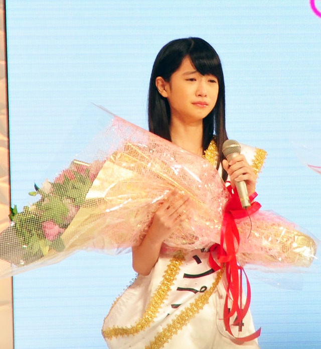 「国民的美少女コンテスト」グランプリに輝いた、高橋ひかるさん（12）／第14回全日本国民的美少女コンテスト