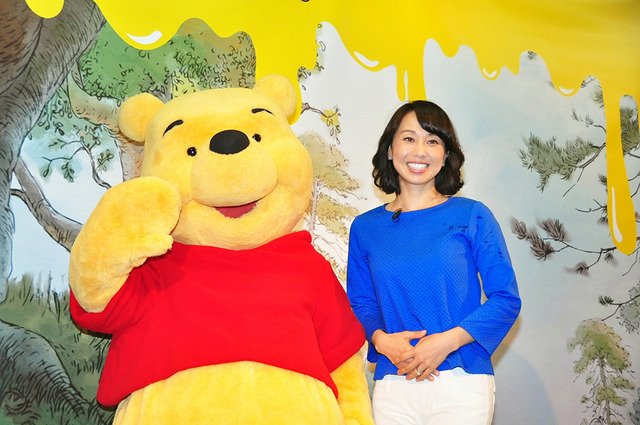 東尾理子＆プーさん／「くまのプーさん展 WINNIE THE POOH EXHIBITION」オープニングイベント