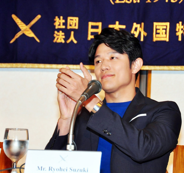 鈴木亮平／『TOKYO TRIBE』外国人特派員協会会見