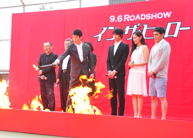 武正晴監督＆寺島進＆和久井映見＆唐沢寿明＆福士蒼汰＆黒谷友香＆日向丈／『イン・ザ・ヒーロー』完成報告会見