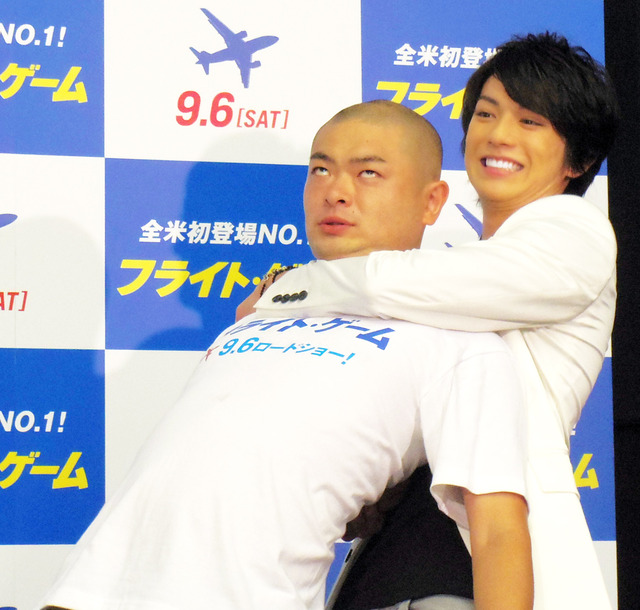 真剣佑＆あばれる君／『フライト・ゲーム』PRイベント