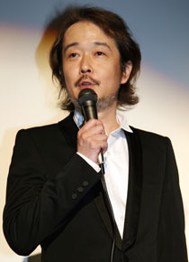 『ぐるりのこと。』初日舞台挨拶にて　リリー・フランキー。