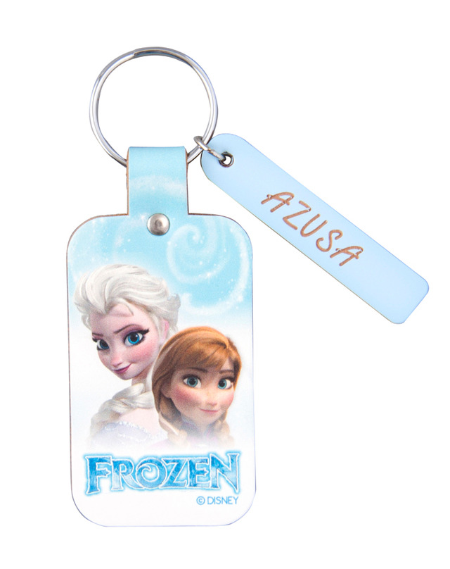 『アナと雪の女王』レザーカービング・アクセサリー／「アナとエルサ（スクエア）」