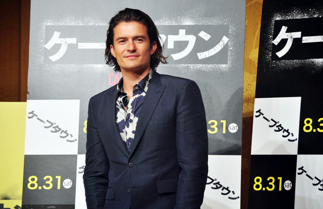 7年ぶりに来日した、オーランド・ブルーム／『ケープタウン』記者会見