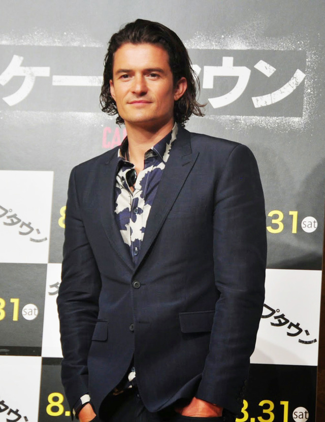 7年ぶりに来日した、オーランド・ブルーム／『ケープタウン』記者会見