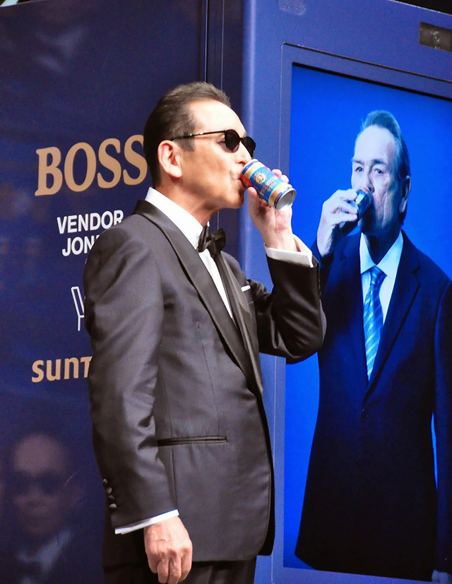 タモリ／サントリー「ボス」の新CM発表会