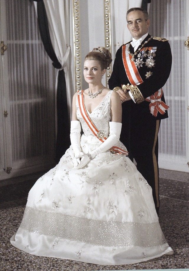 実際のグレース妃＆レーニエ公　1962年11月19日