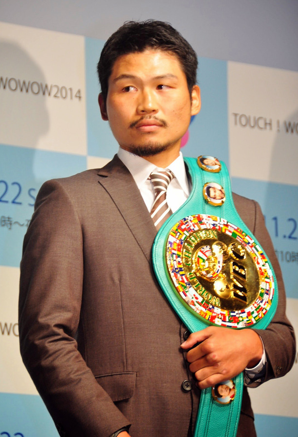 三浦隆司（WBC世界スーパーフェザー級王者）／「TOUCH！WOWOW 2014」発表会見