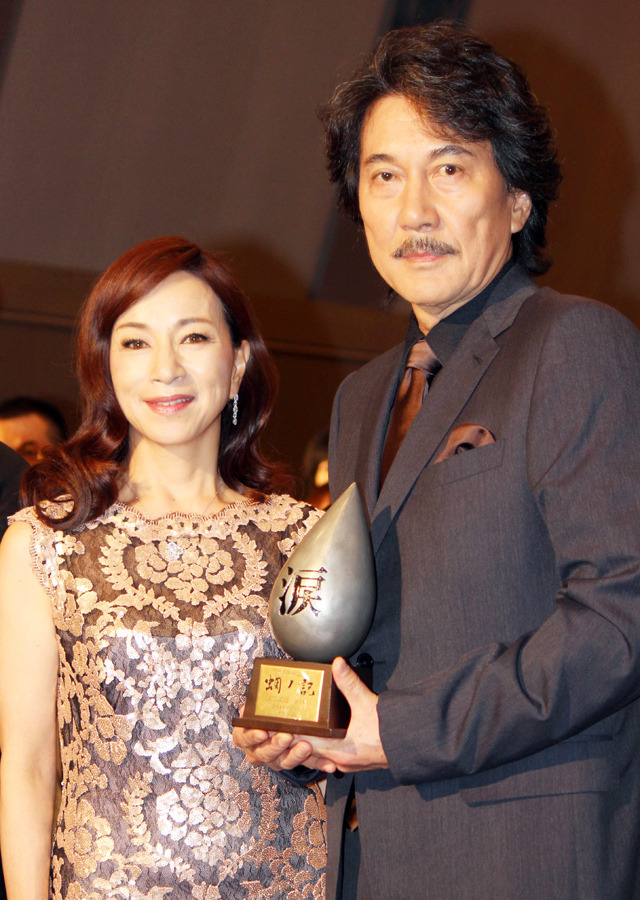 役所広司＆原田美枝子／『蜩ノ記』涙活試写会