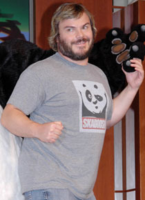 『カンフー・パンダ』記者会見　ジャック・ブラック。